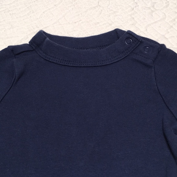 0-3m (6/$20) Navy Long-Sleeved Bodysuit by Old Navy - Picture 5 of 11